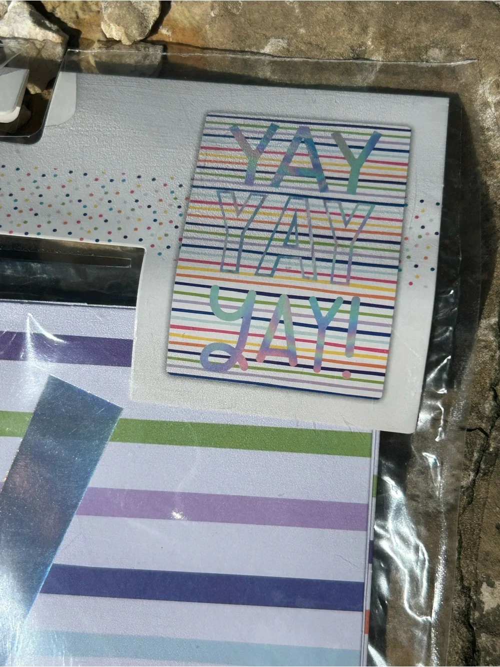 🩶5/$30 Set of 2 Decorative Posters Hip Hip Hooray & Yay Colorful Party Decor